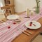 2 Pack Dusty Pink Cheesecloth Table Runner, 35x120 Inch Boho Rustic Cheese Cloth